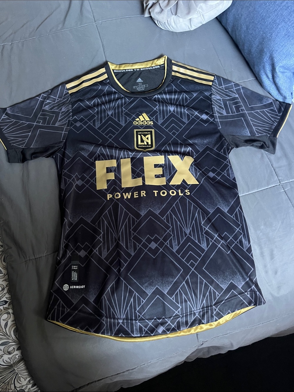 adidas Black and Gold LAFC Home Jersey